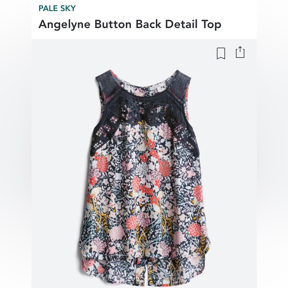 Pale Sky “Angelyne”  Buttom Back detail top